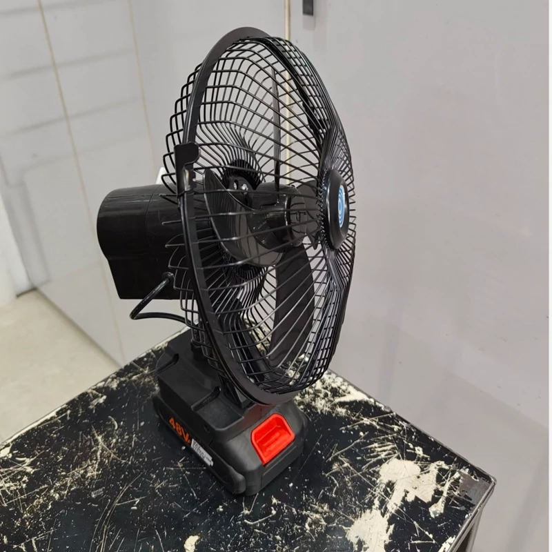 gjusL8dYRcIl1iFratRX4r55FqxYqd5ZN9VrVhRvKSi0HskL6H.jpg_800X800X70 پنکه شارژی بدنه فلزی 48 ولت چرخشی - تصویر 1